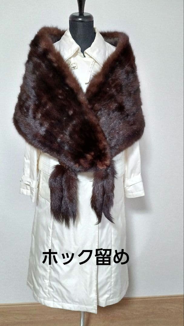 毛皮の宝石　未使用ロシアンセーブル　大判ショール