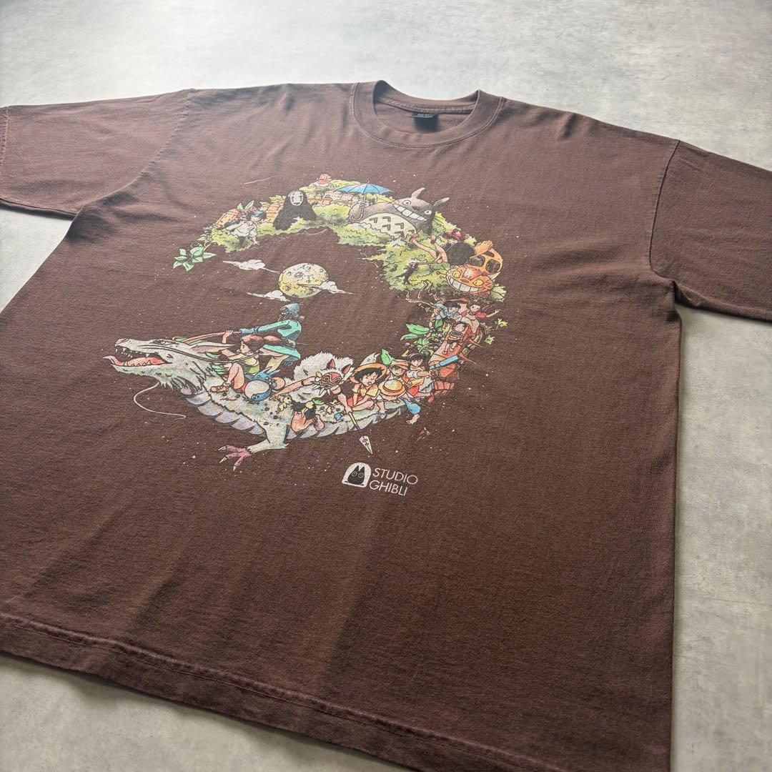 【XL】ジブリ オールスターズ アニメ Tシャツ 海外古着