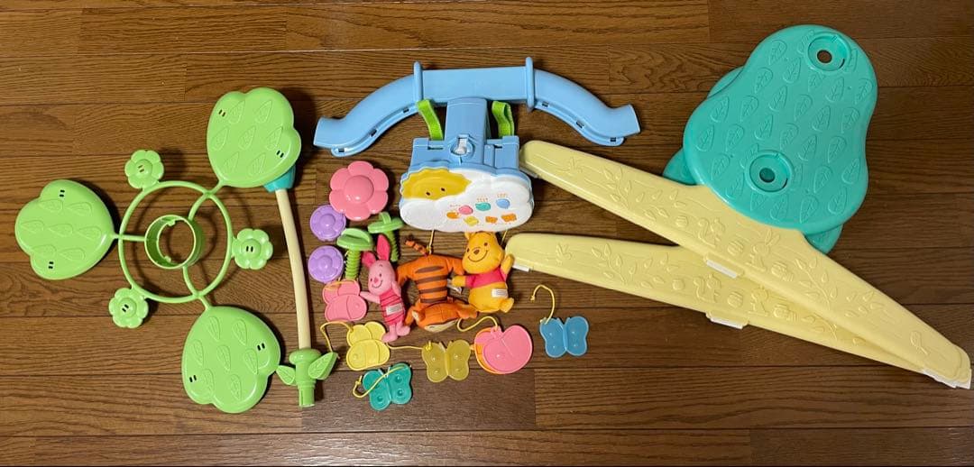 【動作確認済み】くまのプーさん　選べる回転6wayジムにへんしんメリー