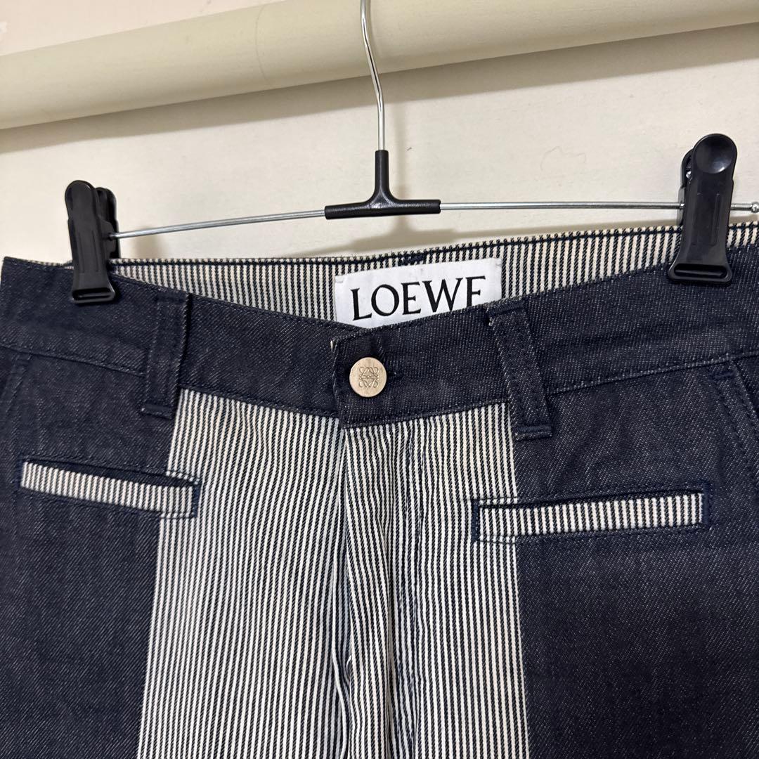 LOEWE フィッシャーマン　ストライプデニムパンツ　36size