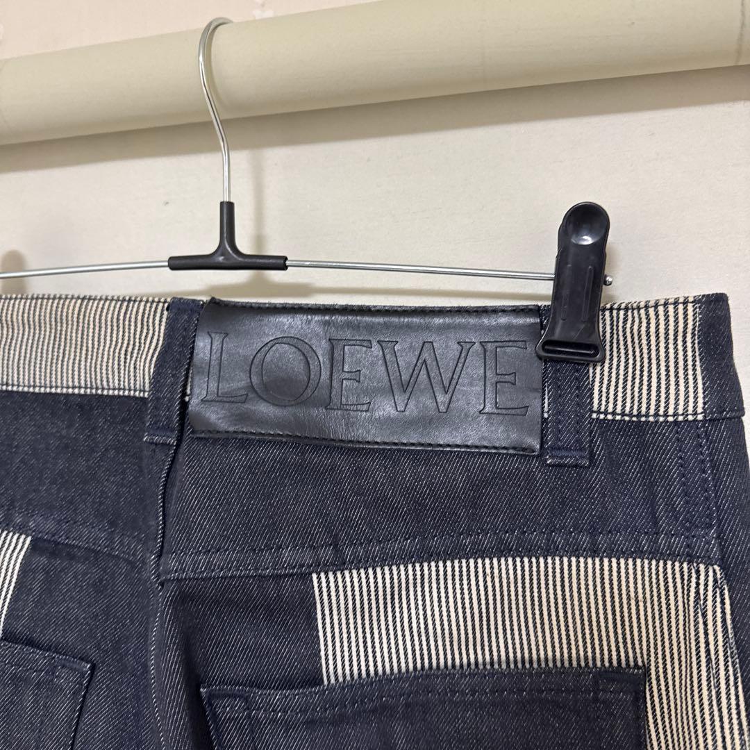 LOEWE フィッシャーマン　ストライプデニムパンツ　36size