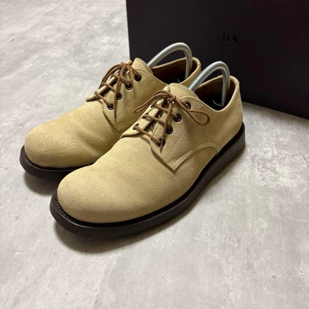 90s PRADA archive suède leather shoes