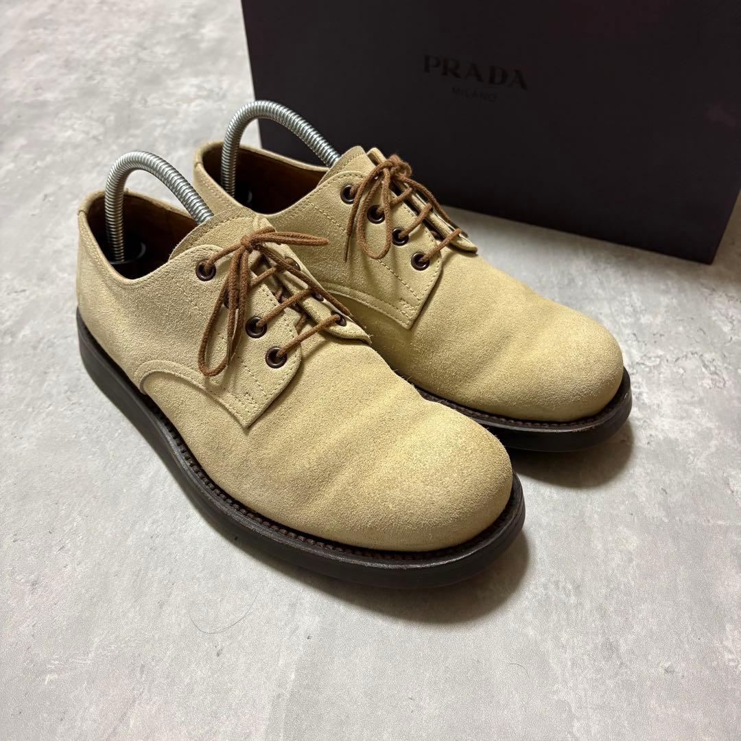 90s PRADA archive suède leather shoes