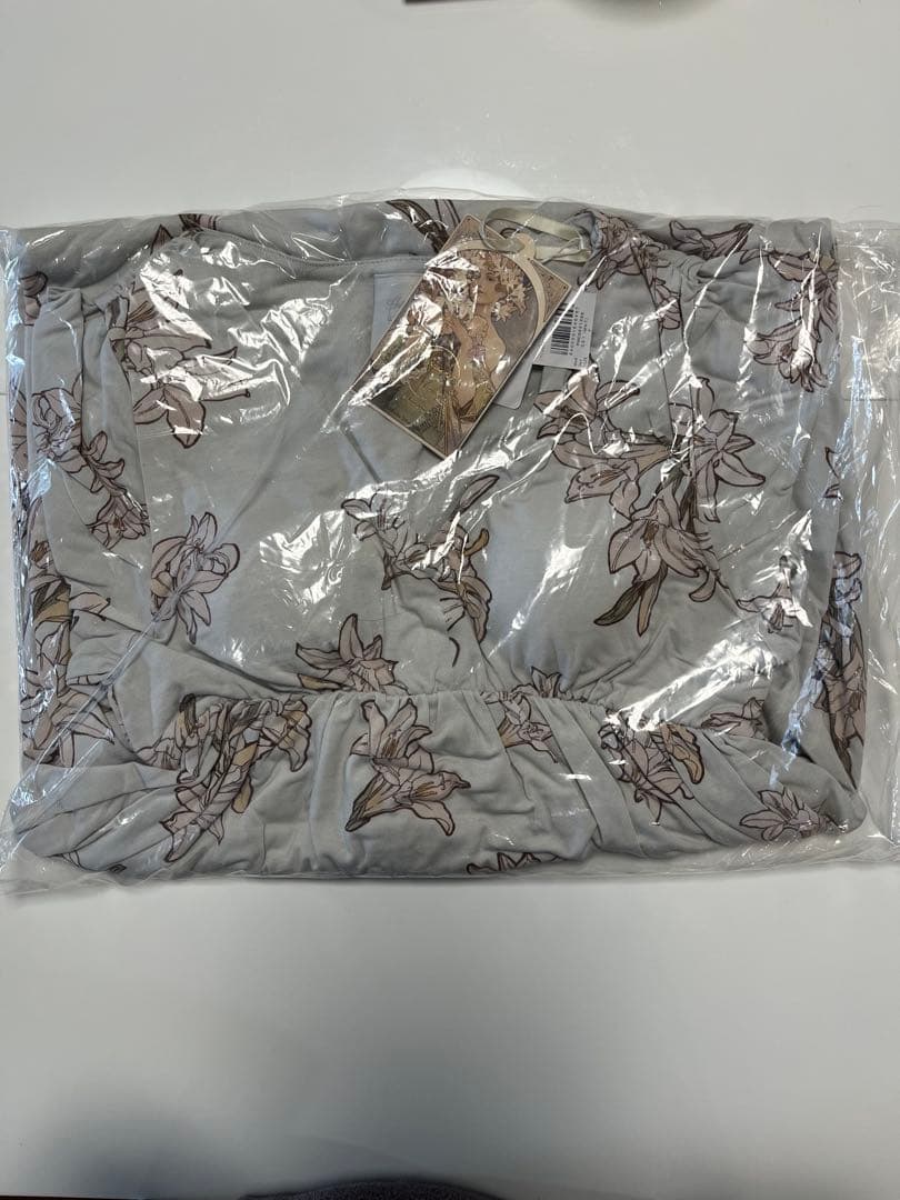 【新品タグ付き】ジェラートピケ ミュシャ　半袖ロングワンピース