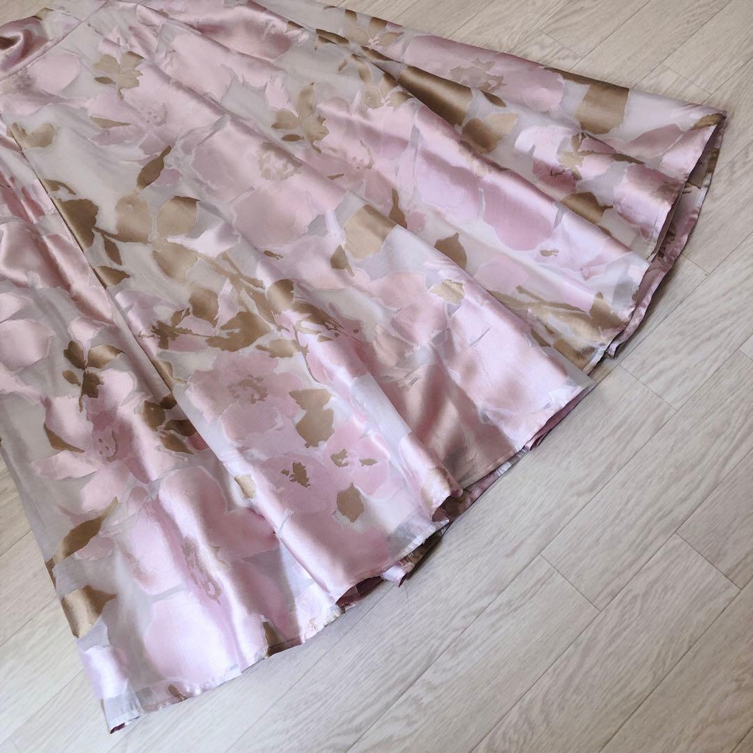 新品　セルフォード　CELFORD オパールジャガードスカート 花柄