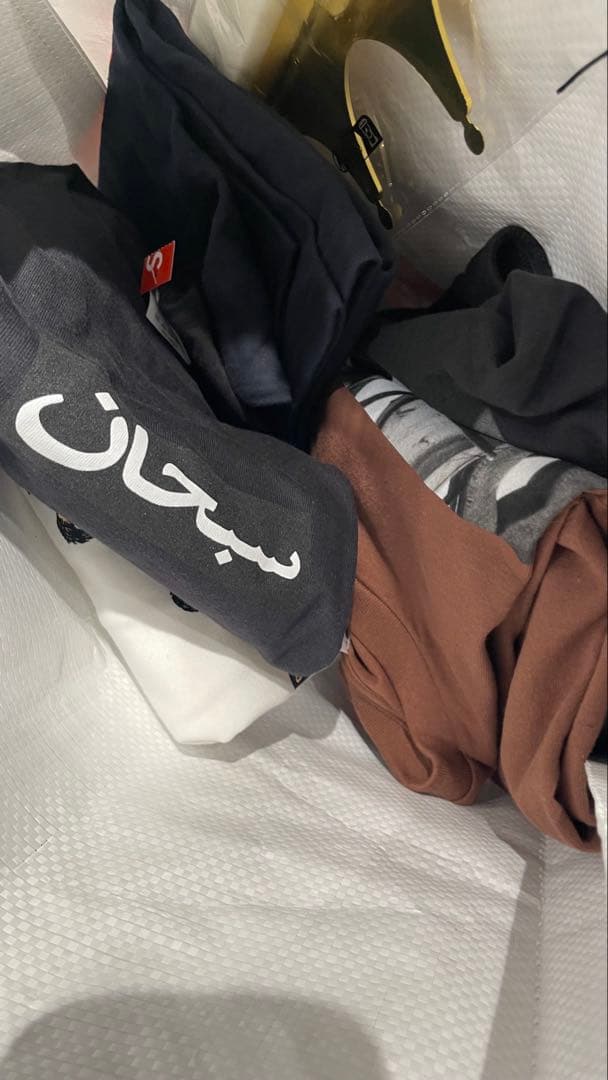 トップス supreme Arabic Box Logo Tee Black M