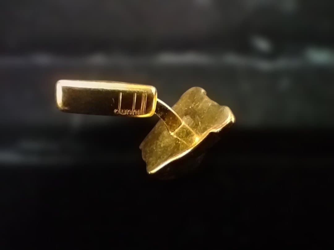 ダンヒル　ブルドッグ　 ゴールド カフリンクス