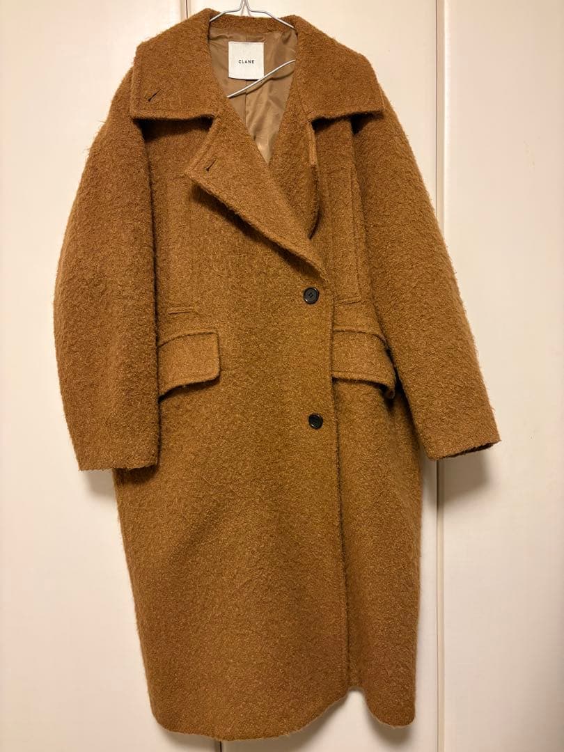 ジャケット・アウター clane SHORT SHAGGY COCOON OVER COAT