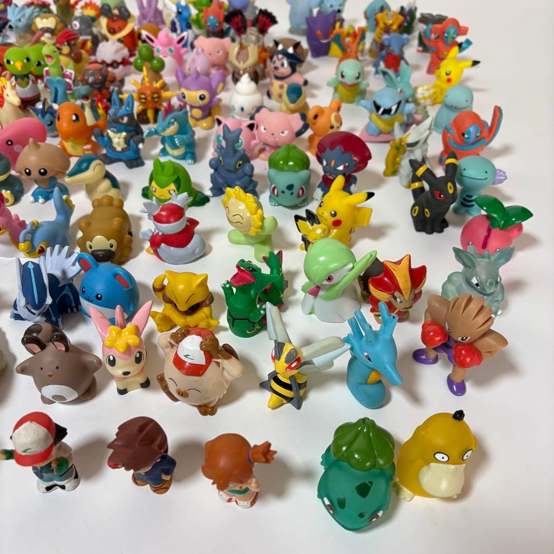 ポケモンキッズ 指人形 ソフビ 約130体 大量まとめ売り フィギュア