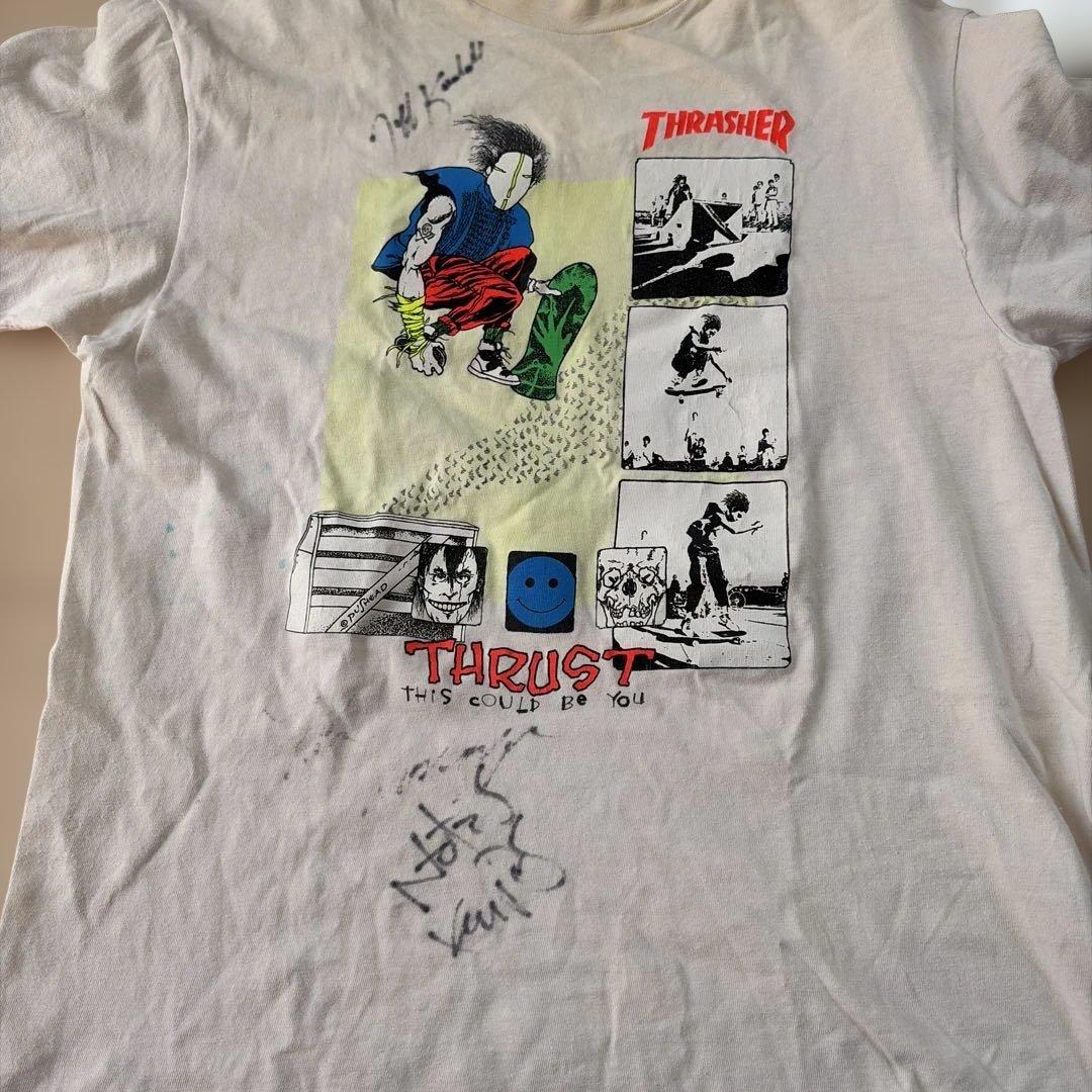 Thrasher pushead スラパス　Tシャツ ライダーサイン入り
