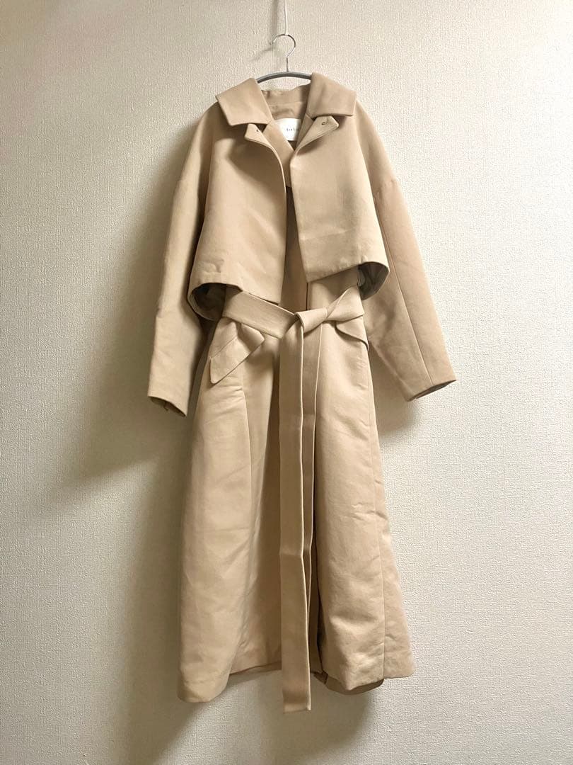 qualite 3wayトレンチコート ベージュ