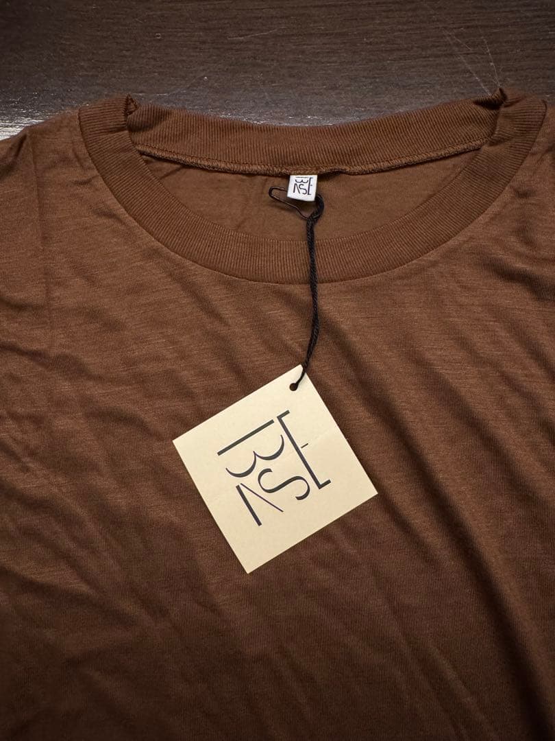 BASERANGE バンブーTシャツ　ブラウン　新品未使用　タグ付き