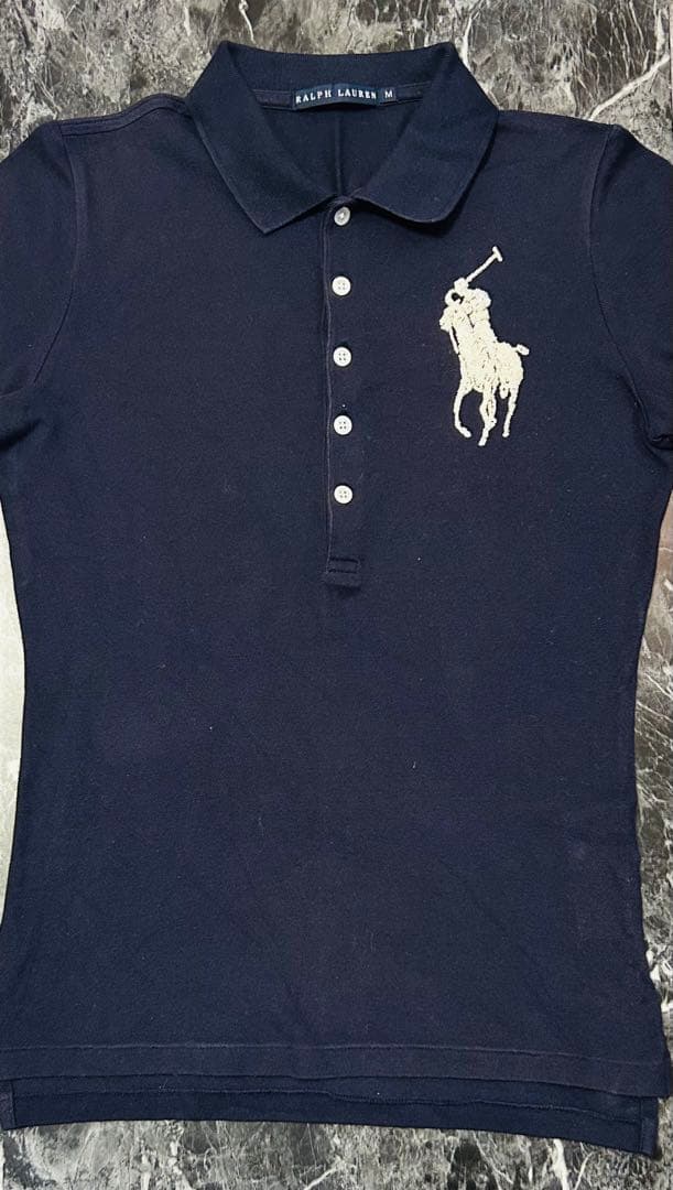 【美品】Ralph Lauren ビーズ刺繍ポロシャツ