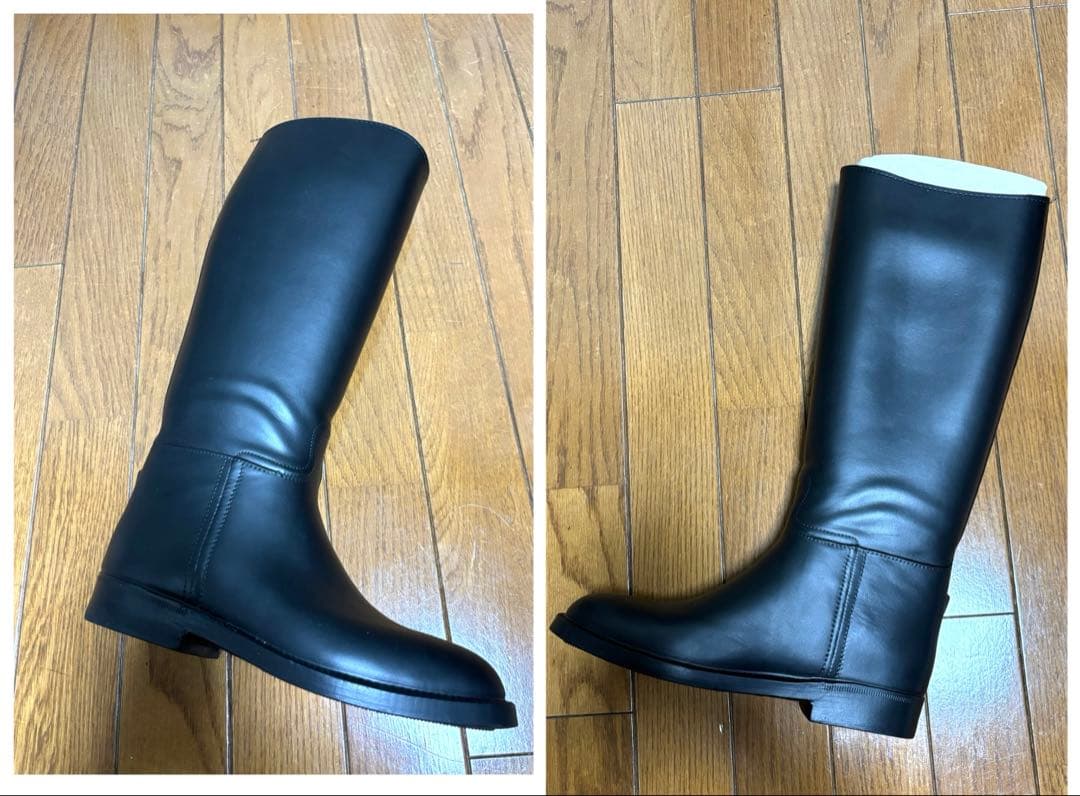 AIGLE 37 レインブーツ　乗馬ブーツ　フランス製　ブラック