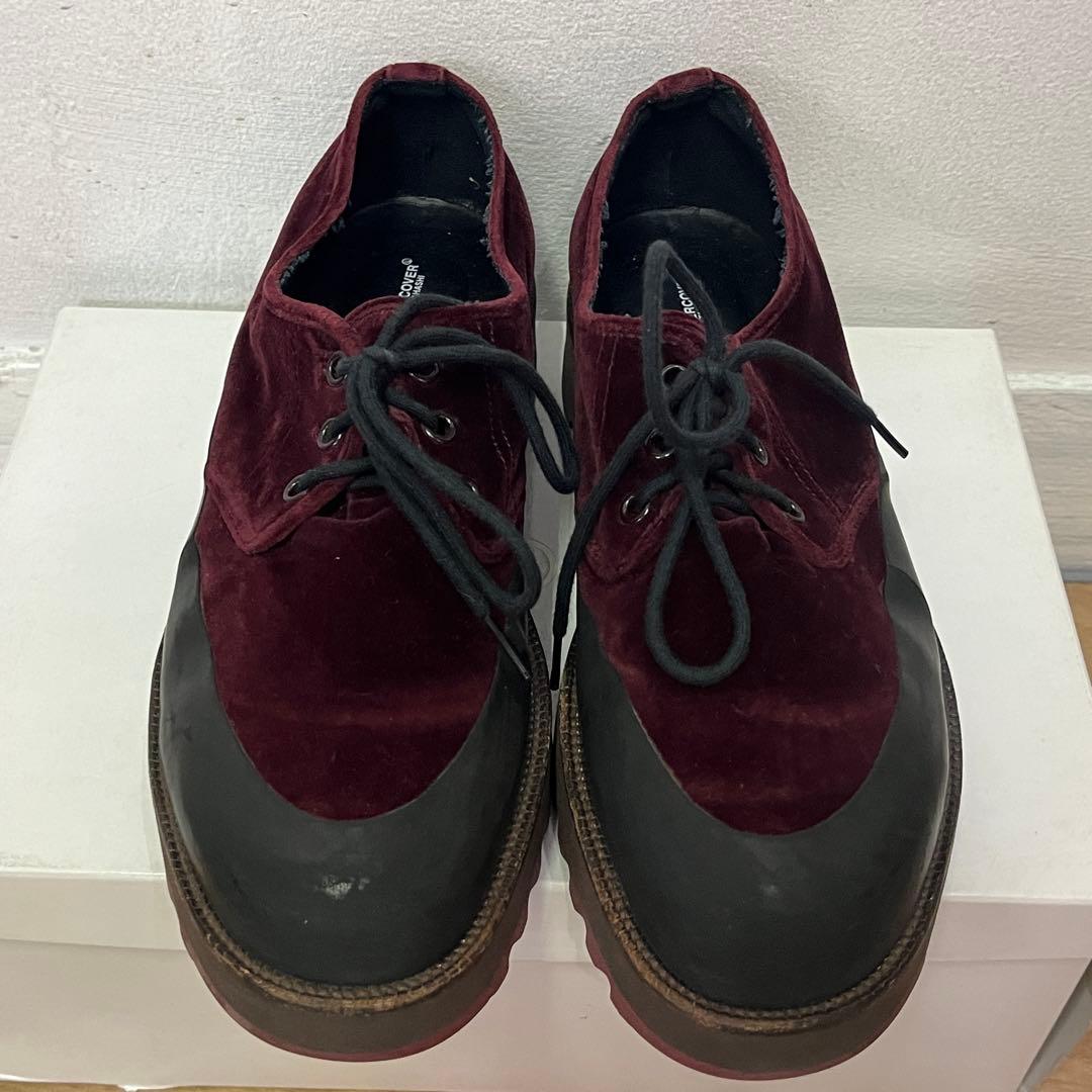UNDERCOVER 18ss 厚底ベロアシャークソールシューズ サイズM