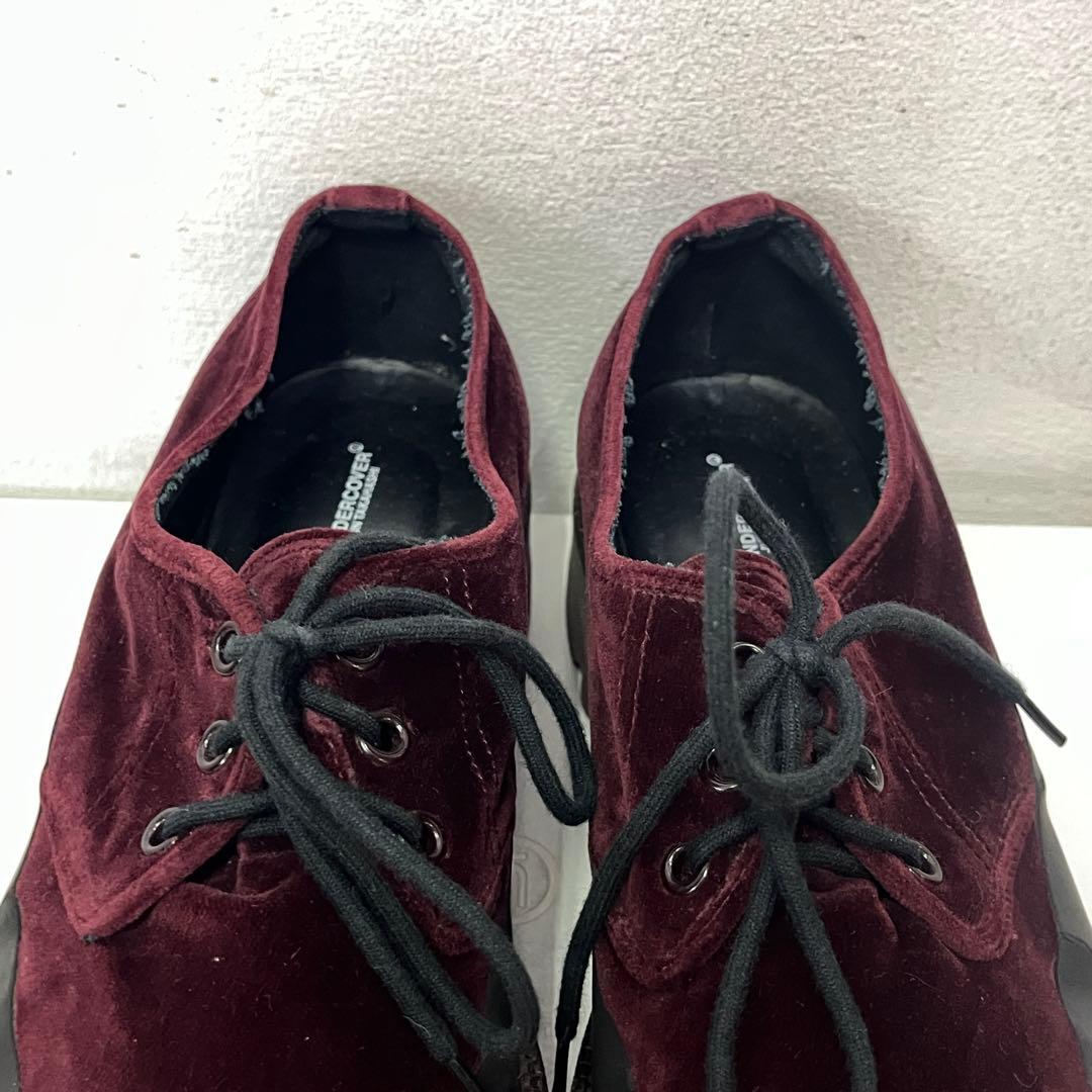 UNDERCOVER 18ss 厚底ベロアシャークソールシューズ サイズM