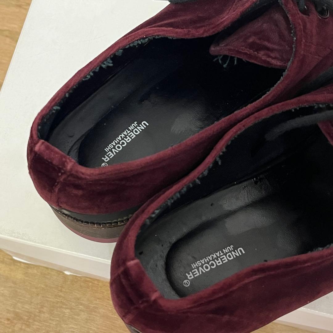 UNDERCOVER 18ss 厚底ベロアシャークソールシューズ サイズM
