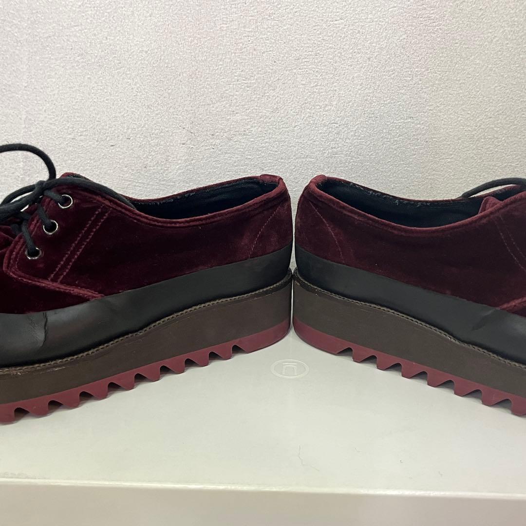 UNDERCOVER 18ss 厚底ベロアシャークソールシューズ サイズM