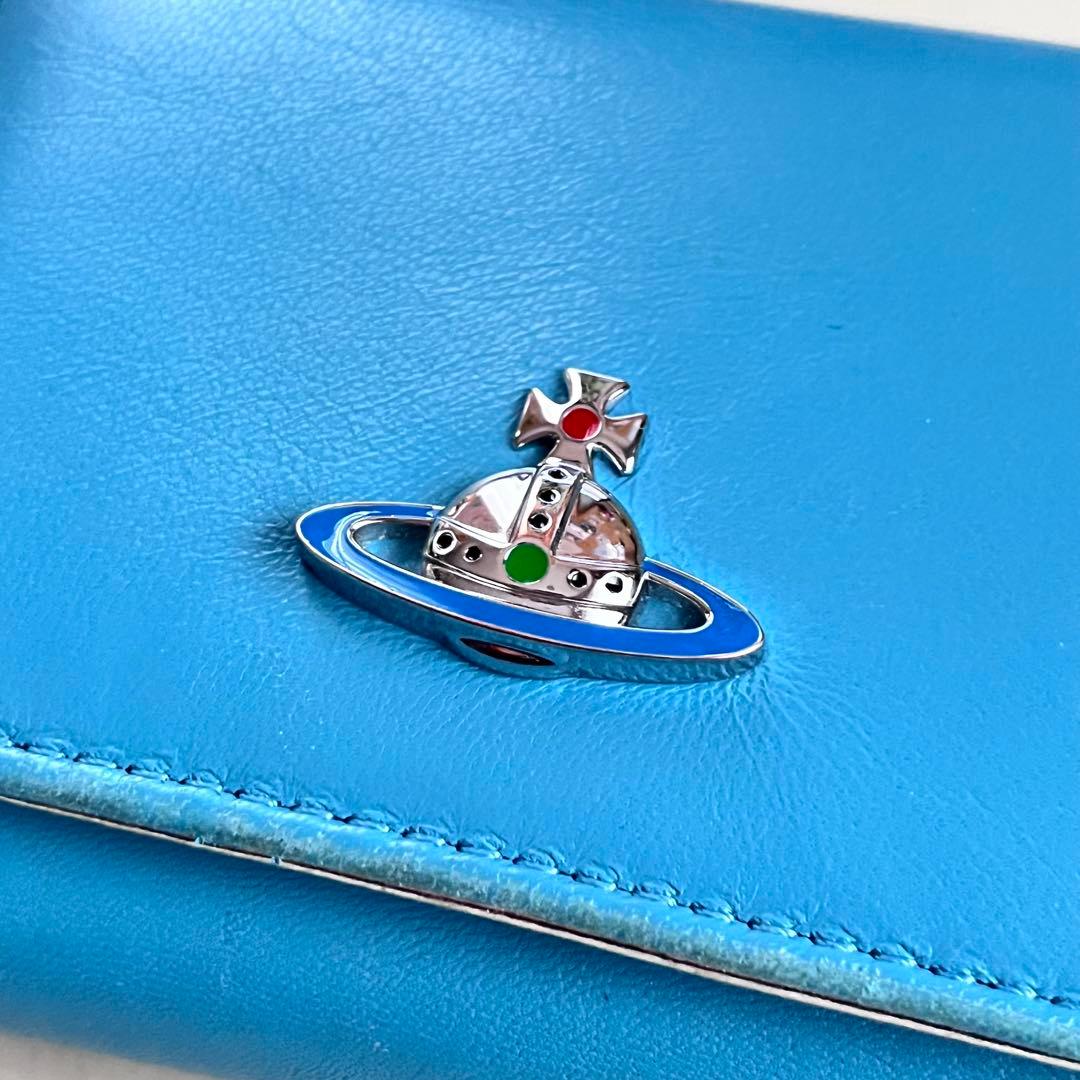 Vivienne Westwood ヴィヴィアンウエストウッド三つ折り財布 水色