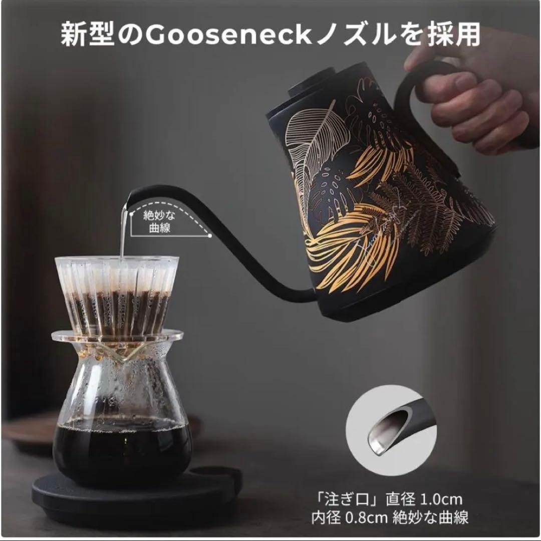 電気ケトル EPEIOS エペイオス0.9L 1℃単位温度調節＆保温機能付き 黒