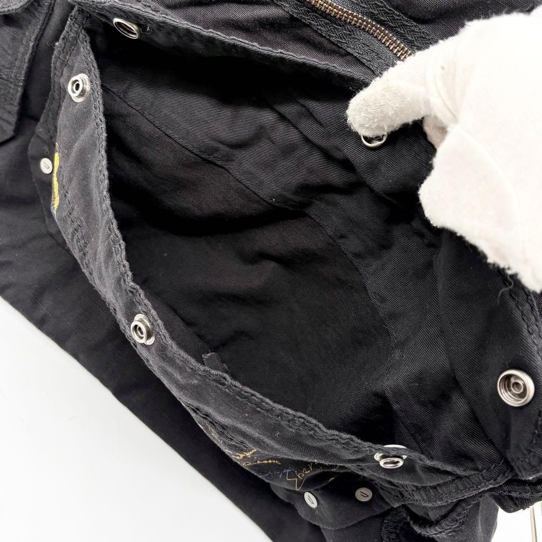 DIESEL 2way ボストンバッグ グラフィックプリント ブラック 大容量