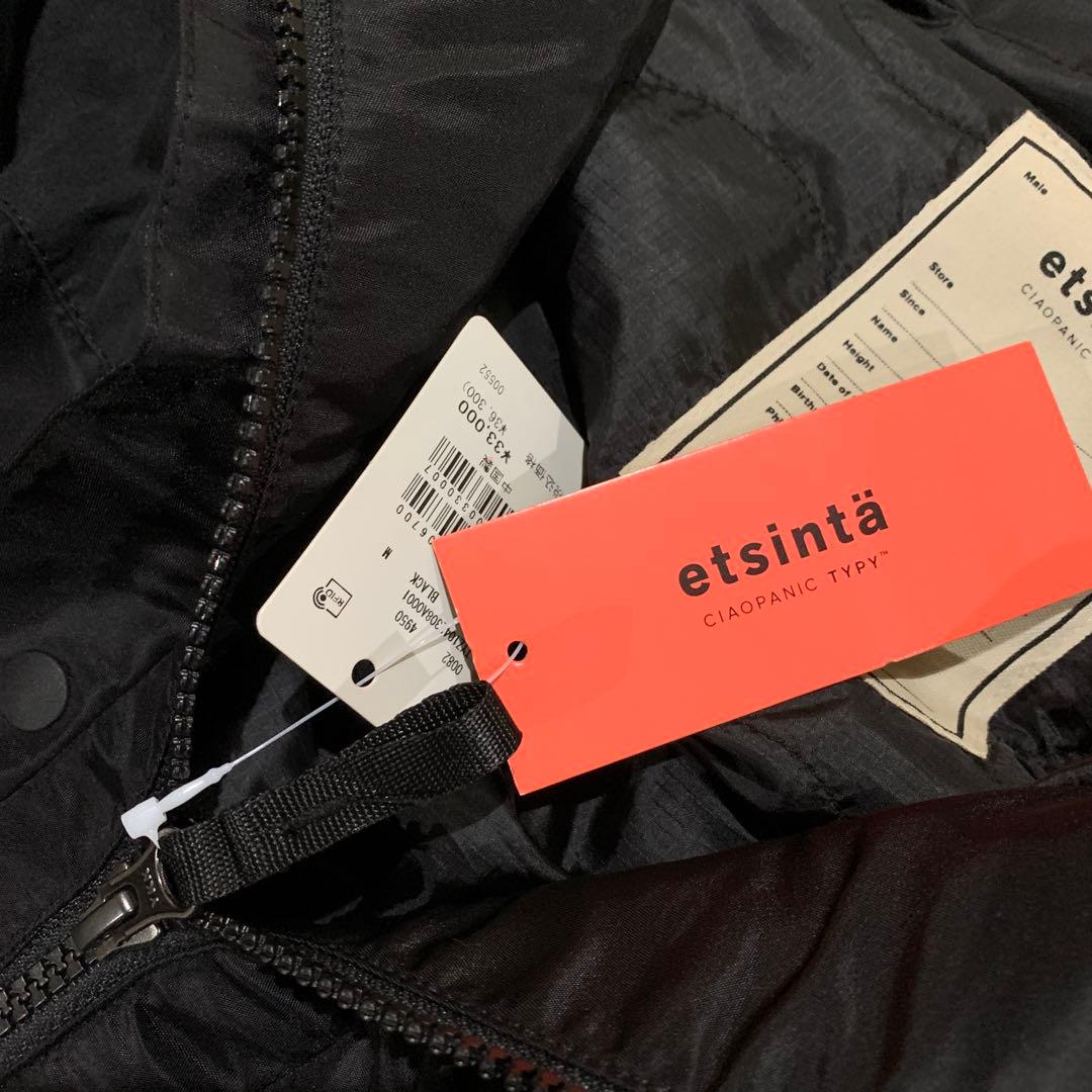 新品タグ付き◎etsintaモンスター中綿オーバーコート◎Mサイズブラック黒