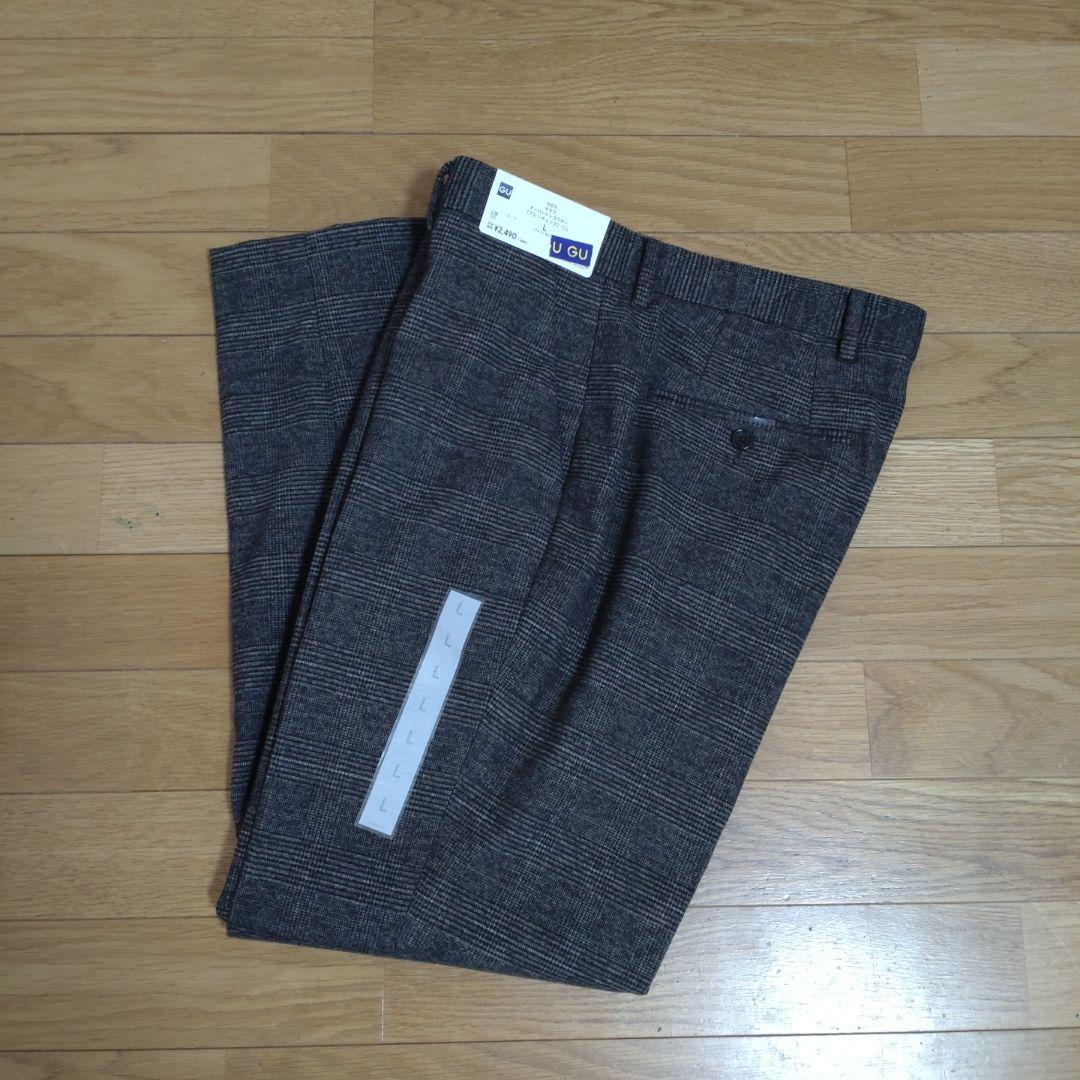 【GU】グレンチェック柄 セットアップスーツ Lサイズ