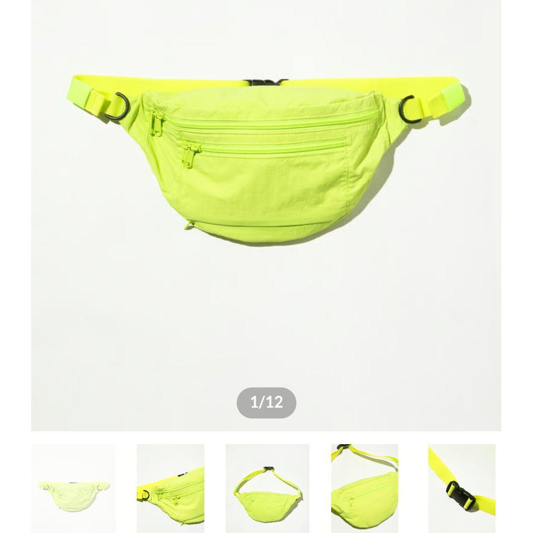 WCJ 撥水2WAYウエストバッグ【WCJ-QU-117YEL】ネオンイエロー