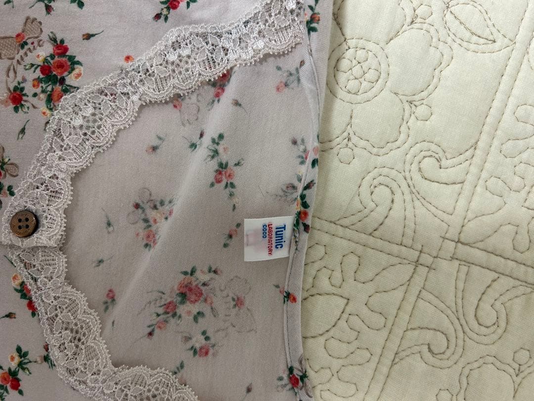 tunic チュニック　パジャマ　綿100% 七分袖