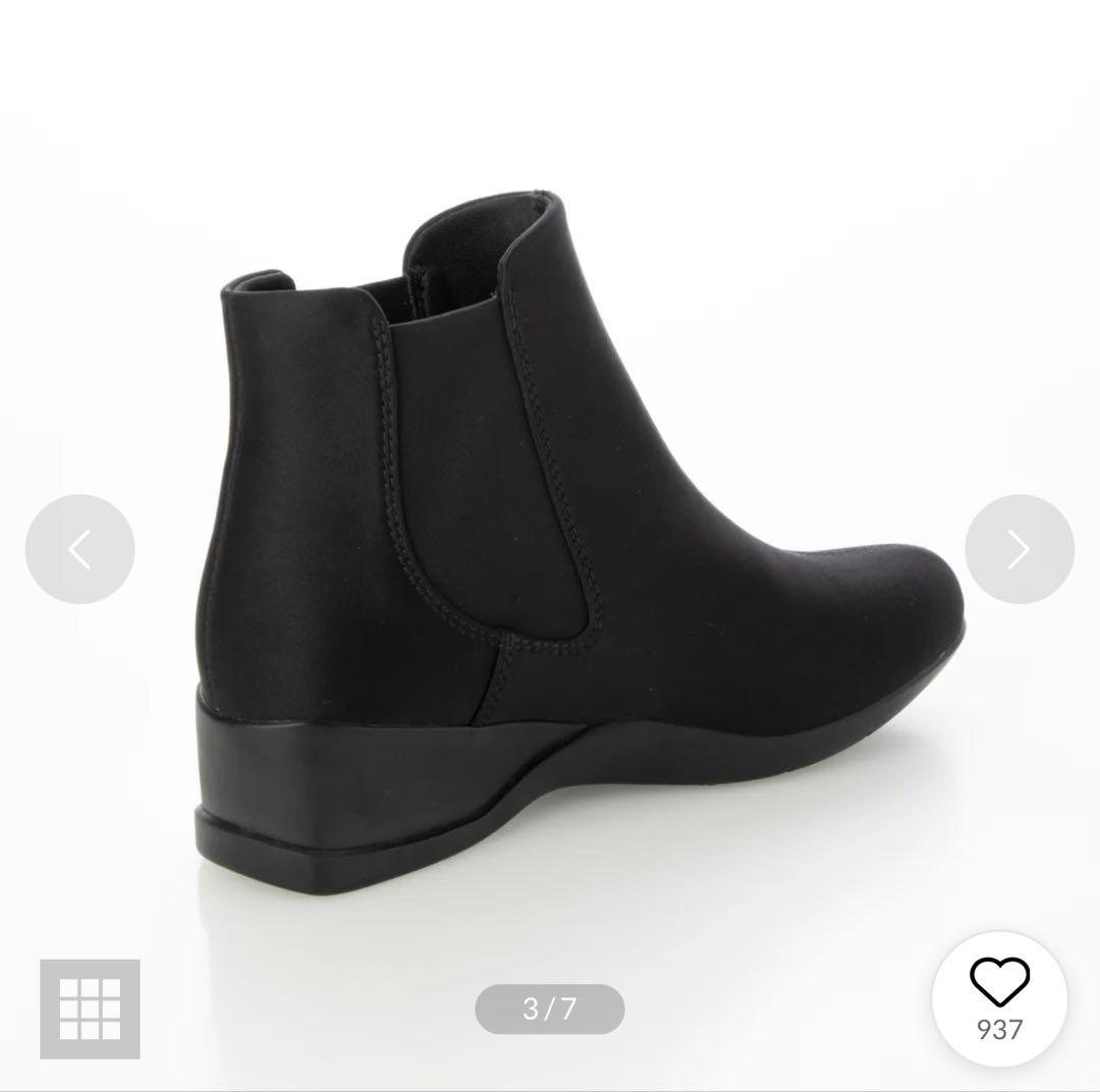 fitfit 23.5cm 撥水布ショートブーツ