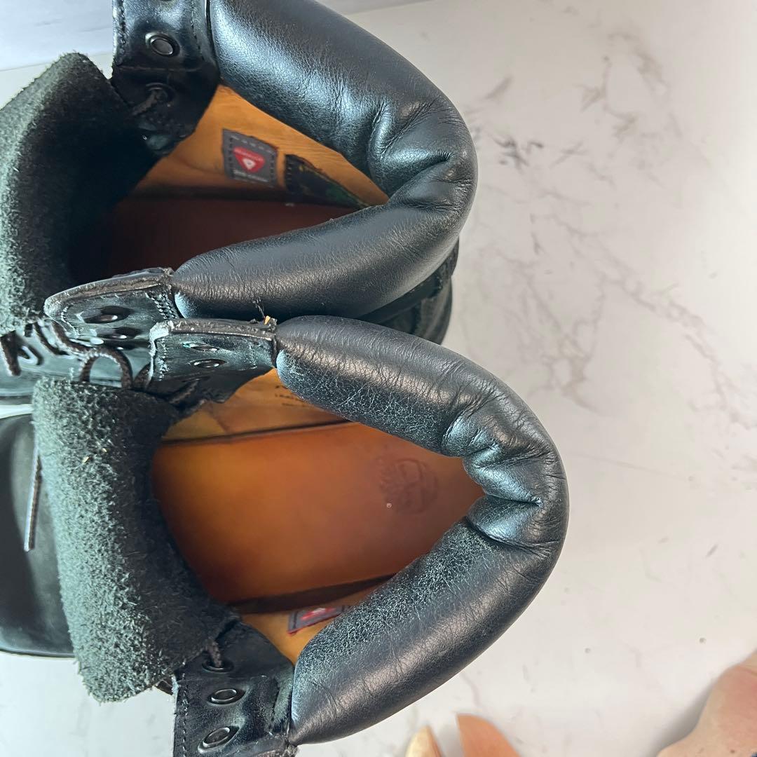 良品 Timberland 6インチプレミアムブーツ 黒 US7W 24cm