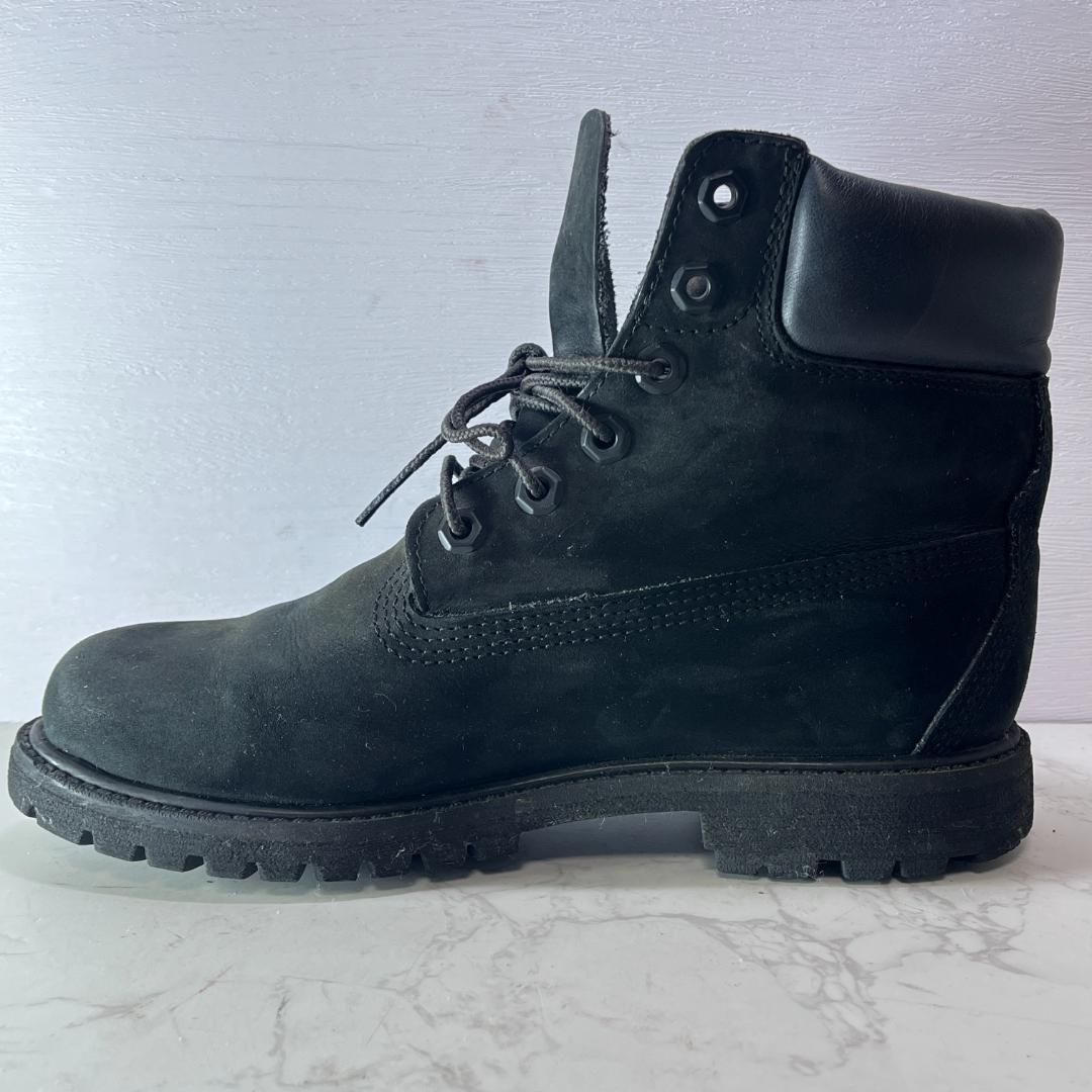 良品 Timberland 6インチプレミアムブーツ 黒 US7W 24cm