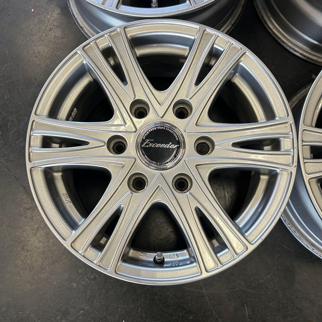 中古アルミ15x6.0J 　6穴　ハイエース用　4本セット