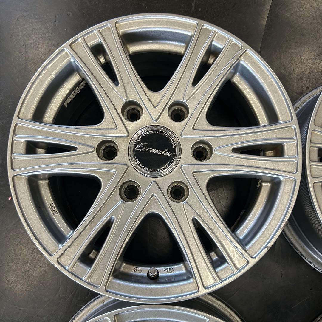 中古アルミ15x6.0J 　6穴　ハイエース用　4本セット