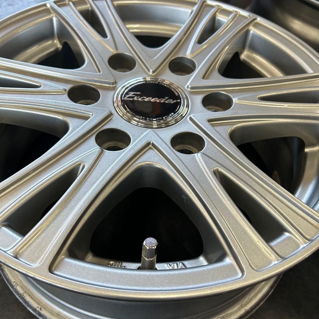 中古アルミ15x6.0J 　6穴　ハイエース用　4本セット