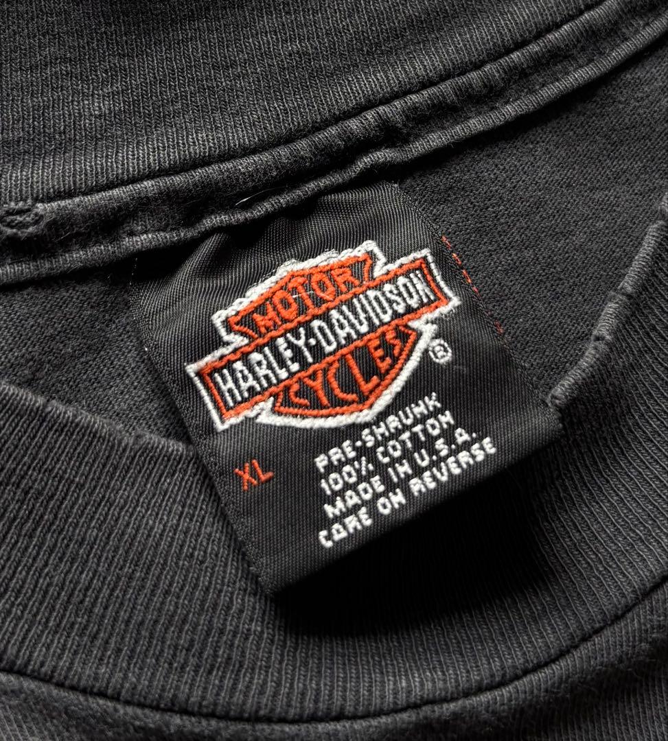 【雰囲気抜群】90s ハーレーダビッドソン Tシャツ USA製 アメカジフェード