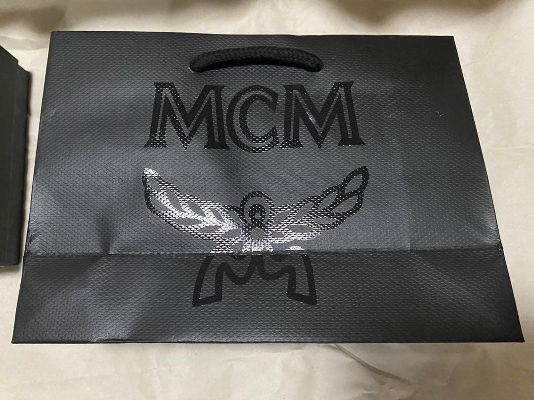 MCM 二つ折り財布 ブラウン レザー