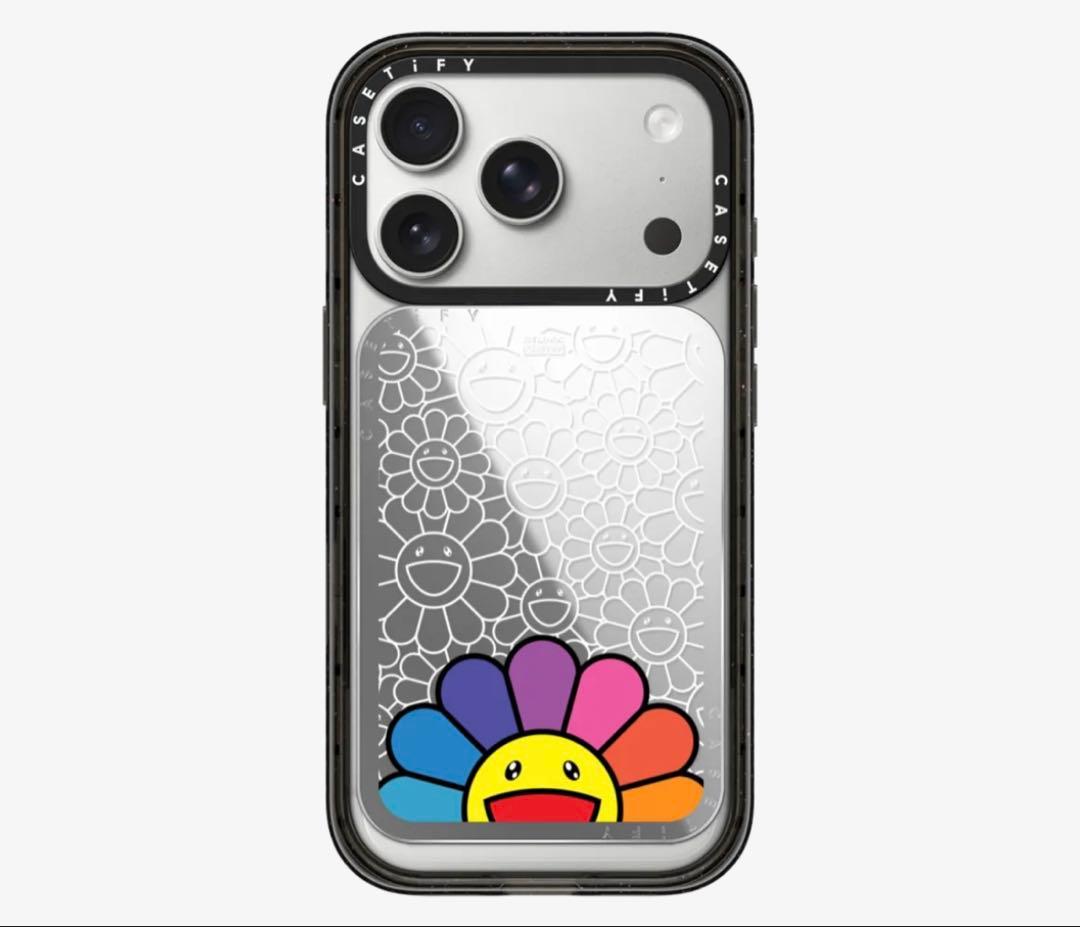 村上隆×CASETiFY SMILERAINBOWカードホルダースタンド