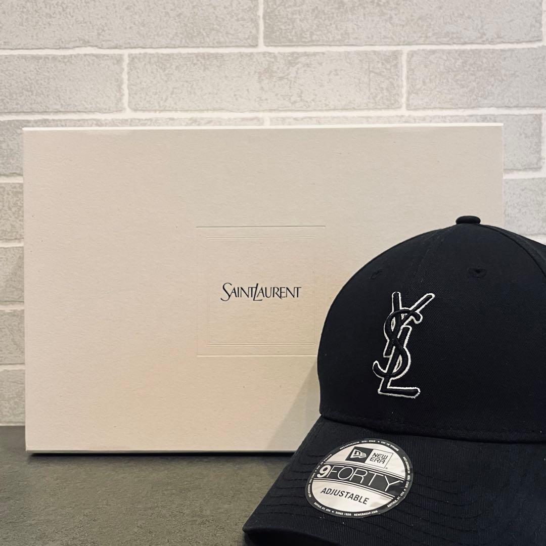 YSL サンローラン NEWERA ニューエラ モノグラム キャップ