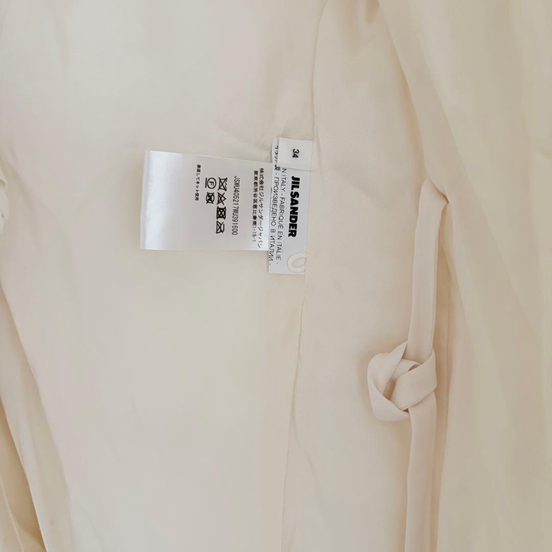 JIL SANDER ホワイト テーラードジャケット 34