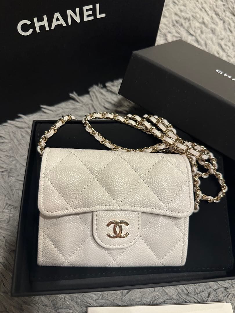 （美品）CHANEL チェーンウォレット