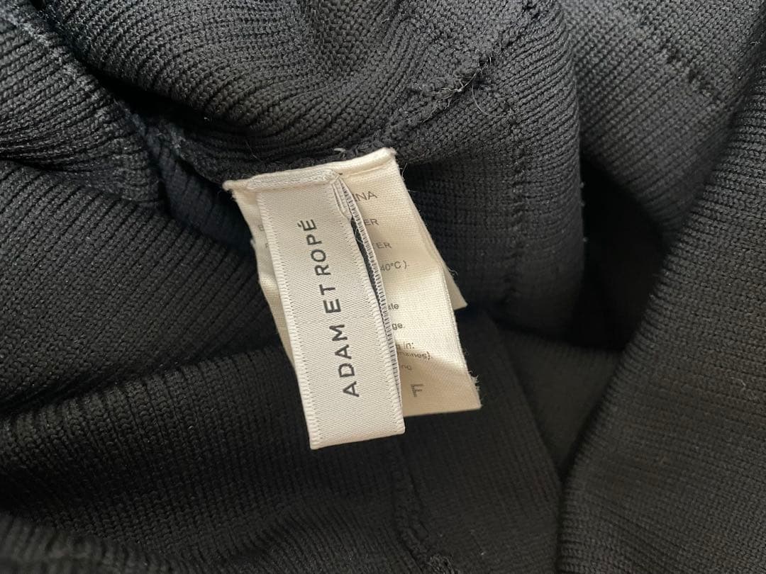 【花】 ADAM ET ROPE ニットフリルロングスカート