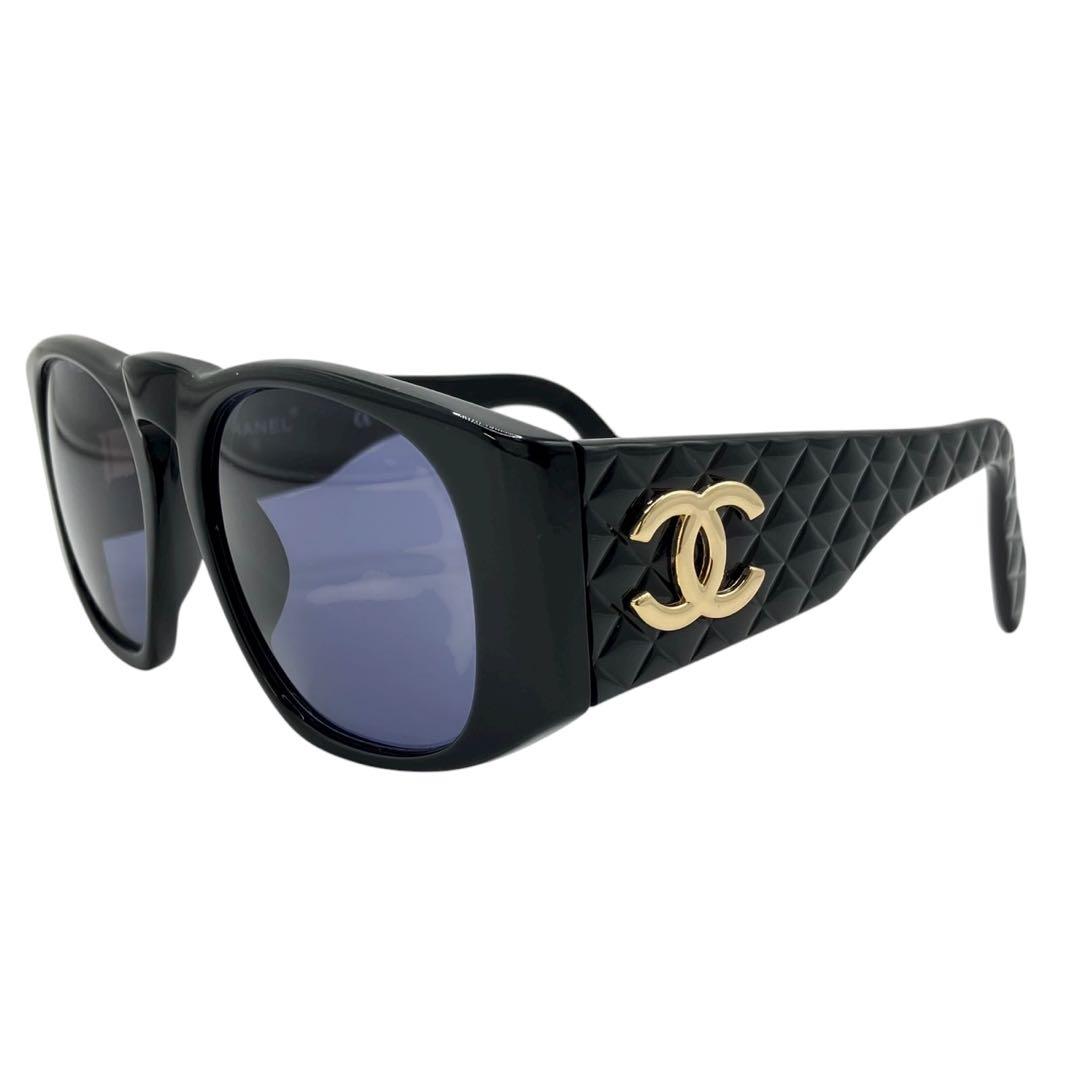 CHANEL シャネル サングラス　眼鏡　ココマークロゴ　キルティング　ケース付