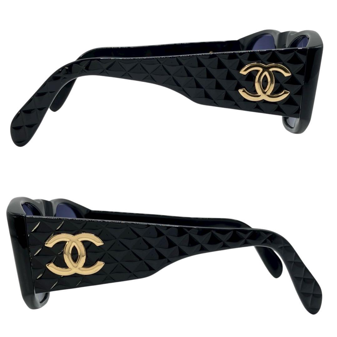 CHANEL シャネル サングラス　眼鏡　ココマークロゴ　キルティング　ケース付