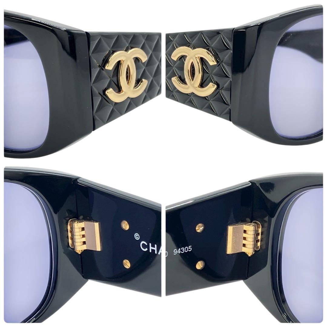 CHANEL シャネル サングラス　眼鏡　ココマークロゴ　キルティング　ケース付