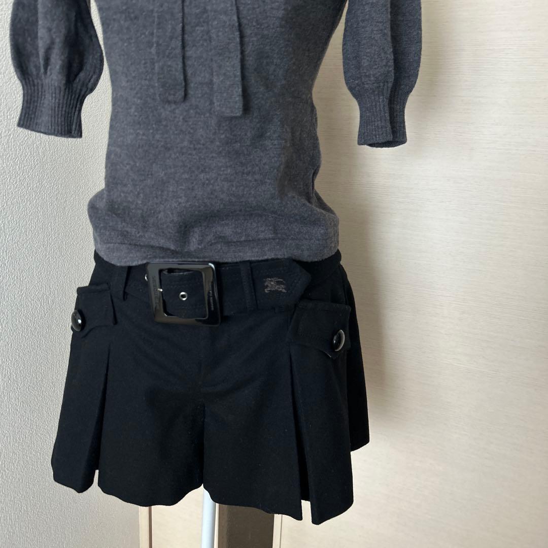 可愛い❣️Burberry ベルト付きミニキュロット