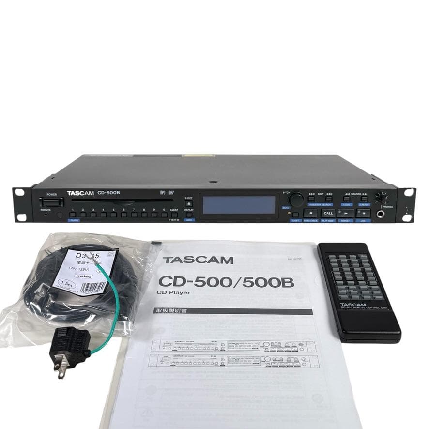 ◆優良動作品◆TASCAM CDプレーヤー 業務用1U CD-500B