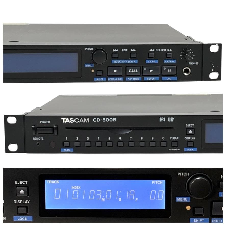 ◆優良動作品◆TASCAM CDプレーヤー 業務用1U CD-500B
