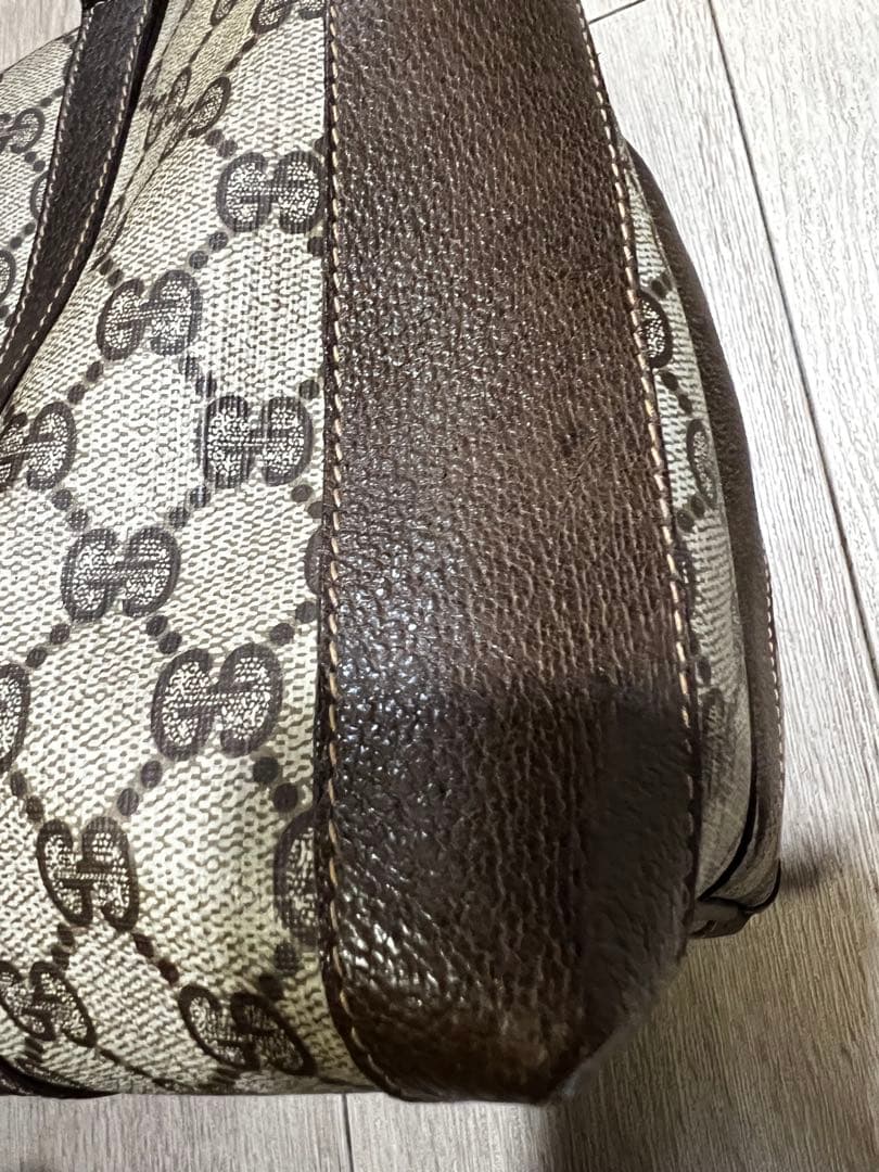 GUCCI ミニボストン GG PVC レザー オールドグッチ ヴィンテージ