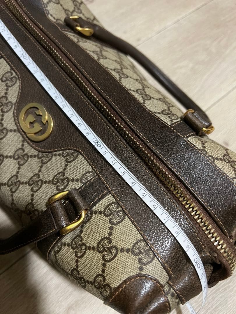 GUCCI ミニボストン GG PVC レザー オールドグッチ ヴィンテージ
